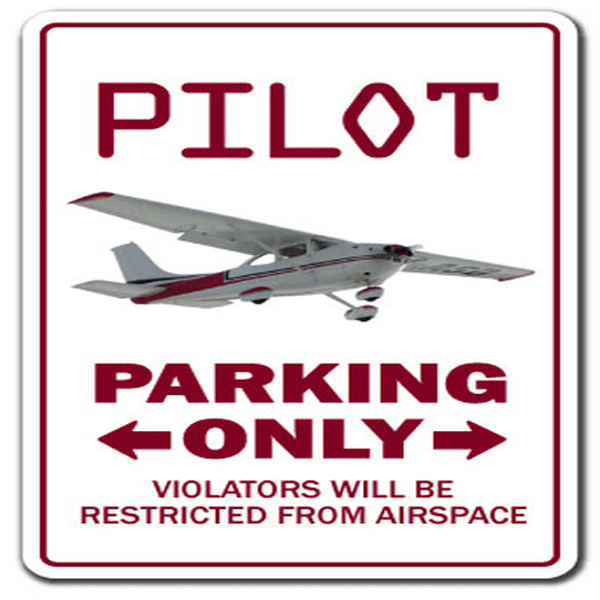 5 in. Pilot Decal - Parking Decals Air Plane Cessna Fly Beechcraft Airplane Aviation -  SignMission, D-3.5-Z-Pilot