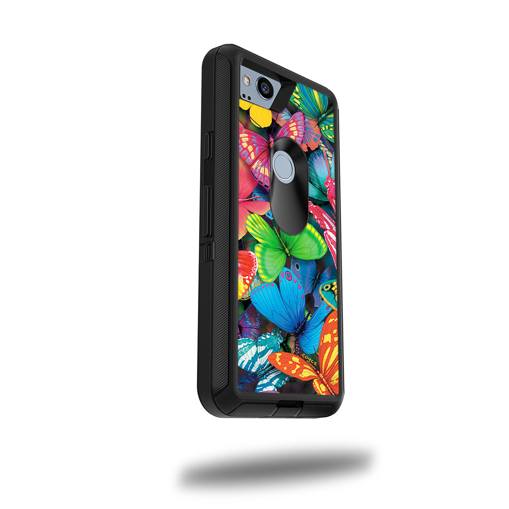 Picture of MightySkins OTDGOPI52-Butterfly Party Skin for OtterBox Defender Google Pixel 2 5 in. Case - Butterfly Party