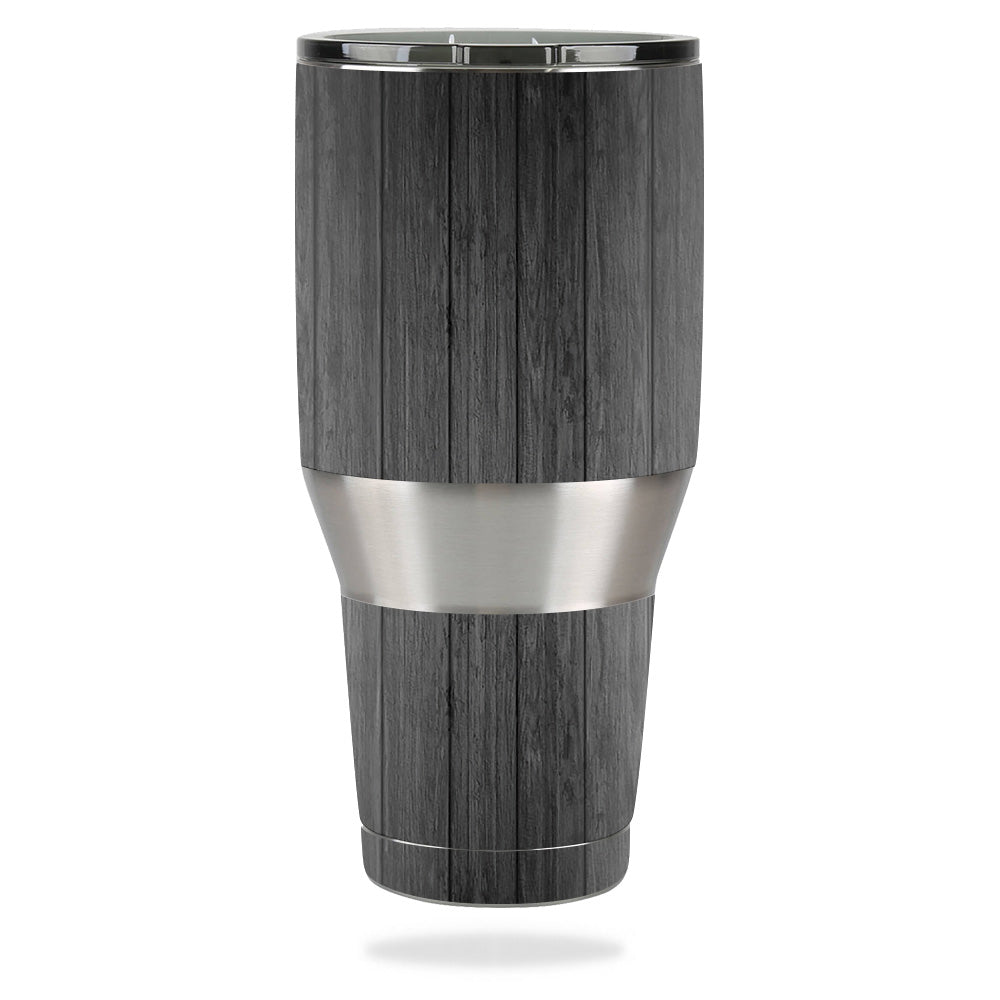 Picture of MightySkins OZTUM40-Black Wood Skin Compatible with Ozark Trail 40 oz Tumbler Wrap Cover Sticker - Black Wood