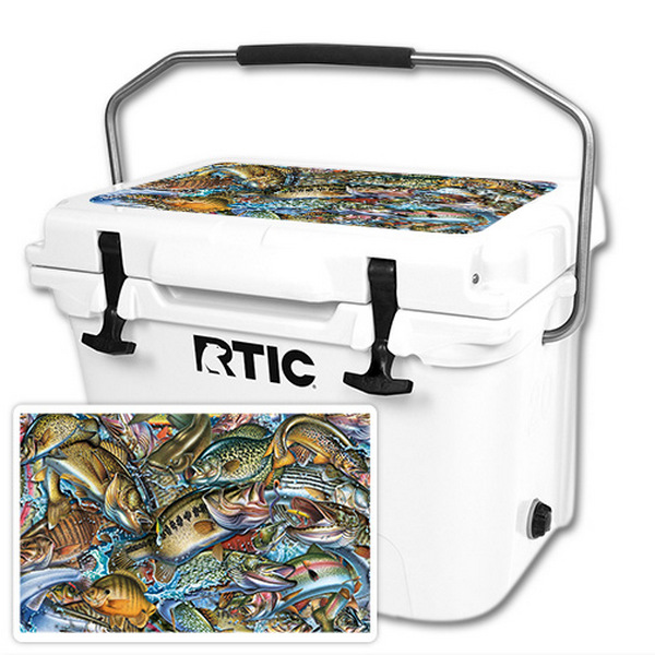RT20LID-Action Fish Puzzle Skin for RTIC 20 qt. Cooler Lid 2016 - Action Fish Puzzle -  MightySkins