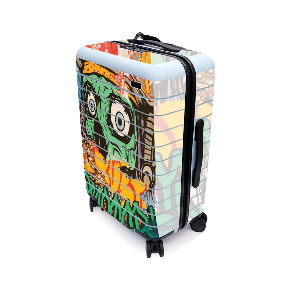 Picture of MightySkins AWBICAON-Zombie Attack Skin for Away the Bigger Carry-On Suitcase - Zombie Attack
