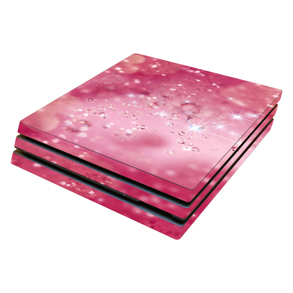 SOPS4PRO-Pink Diamonds Skin Compatible with Sony PlayStation 4 Pro PS4 Wrap Cover Sticker - Pink Diamonds -  MightySkins