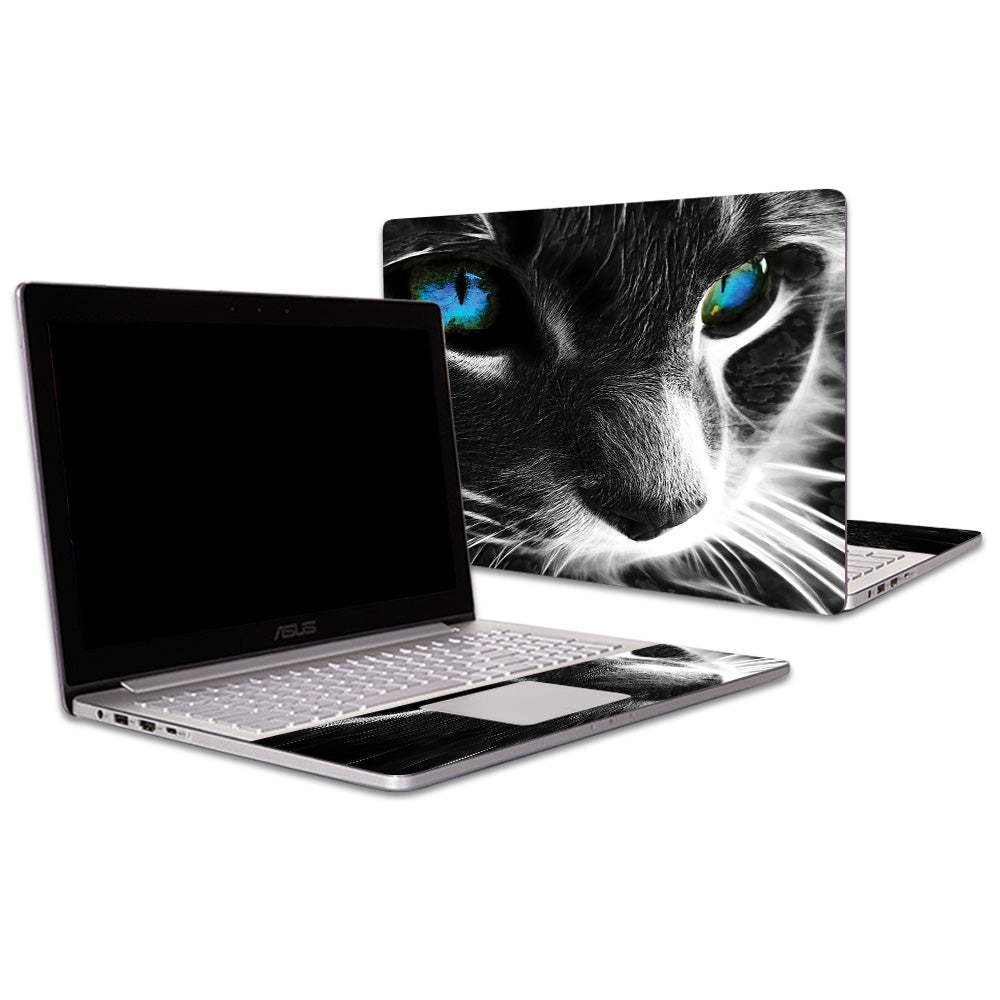 ASZEPR15-Cat Skin Compatible with Asus ZenBook Pro UX501VW 15.6 in. 2016 Wrap Cover Sticker - Cat -  MightySkins