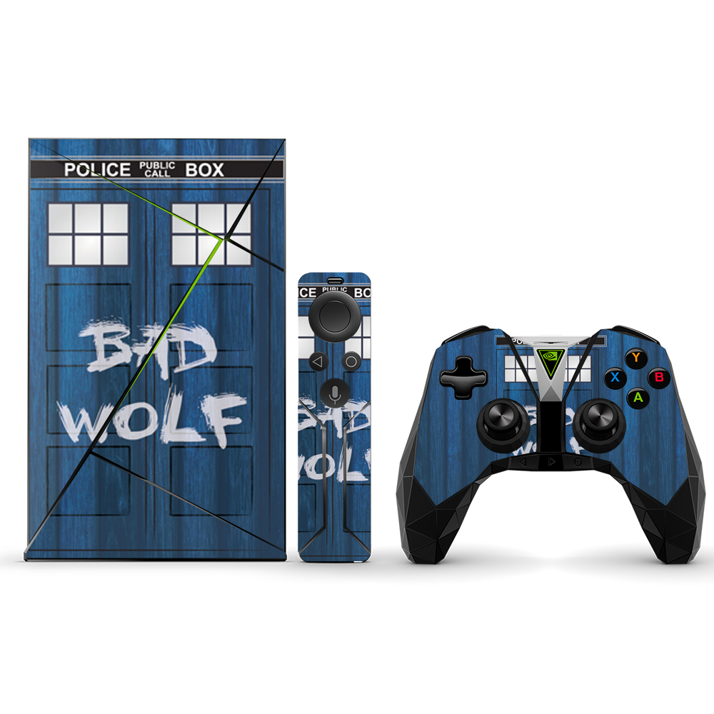 NVSHLDTV-Time Lord Box Skin Compatible with NVIDIA Shield TV Wrap Cover Sticker - Time Lord Box -  MightySkins