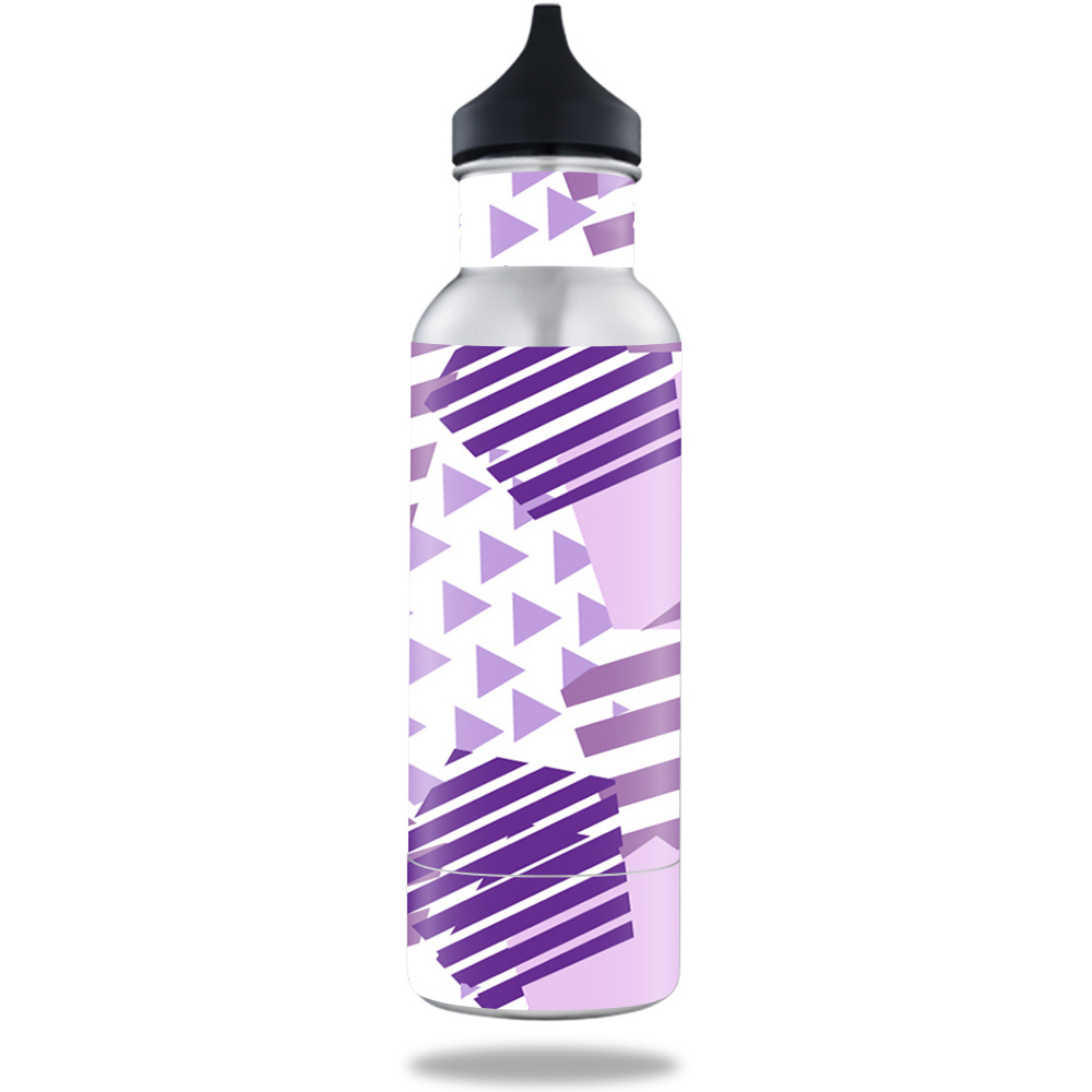 Picture of MightySkins BOKE12ST-Purple Pentagon Skin Compatible with BottleKeeper 12 oz Standard Wrap Cover Sticker - Purple Pentagon