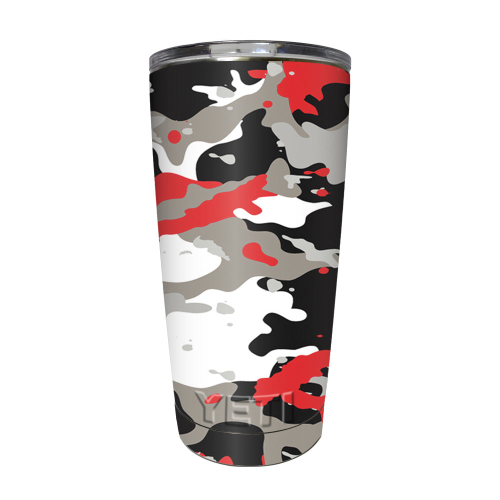 Picture of MightySkins YERAM20-Red Camo Skin Compatible with Yeti 20 oz Tumbler - Red Camo