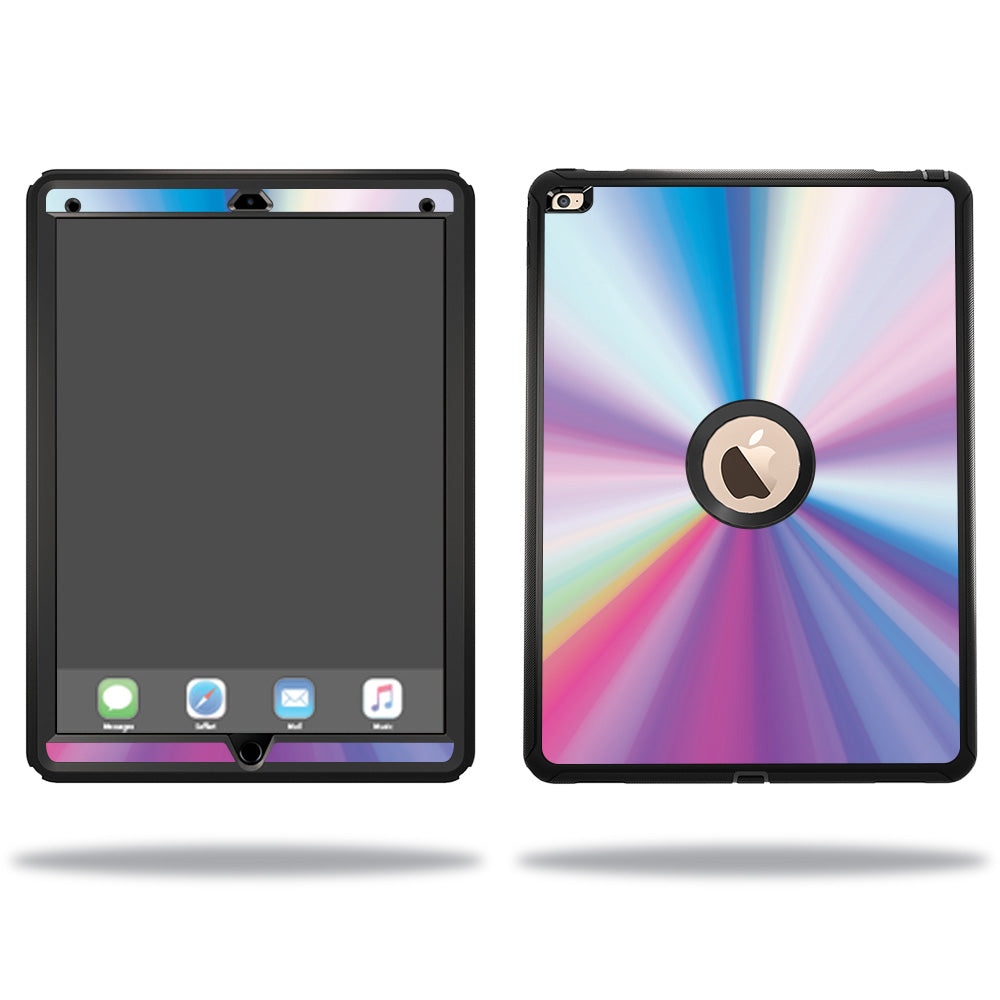 OTDIPPR12-Rainbow Zoom Skin Compatible with OtterBox Defender Apple iPad Pro 12.9 Case Wrap Cover Sticker - Rainbow Zoom -  MightySkins