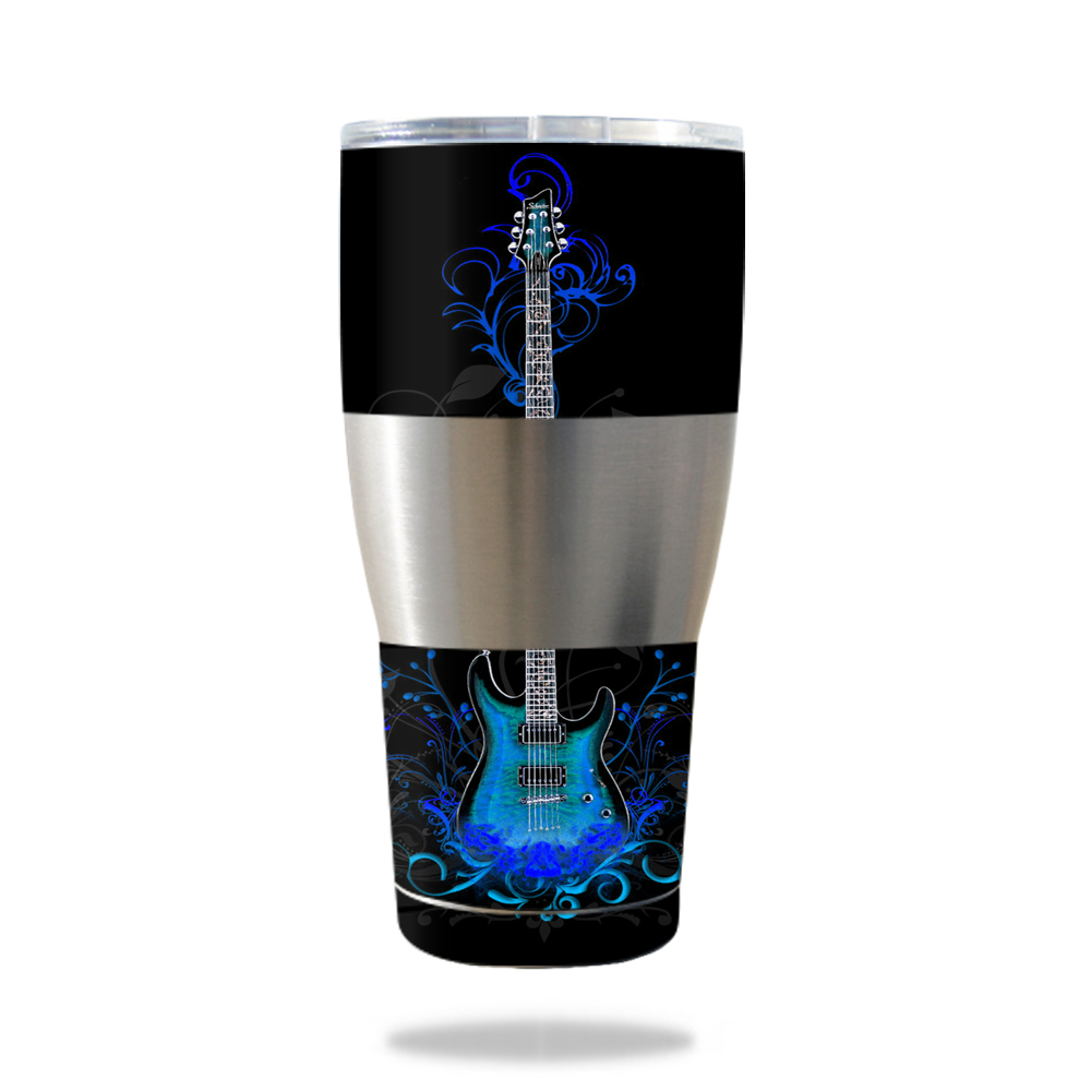 Picture of MightySkins IBTUM30-Guitar Skin Compatible with IBEX 30 oz Tumbler Wrap Cover Sticker - Guitar