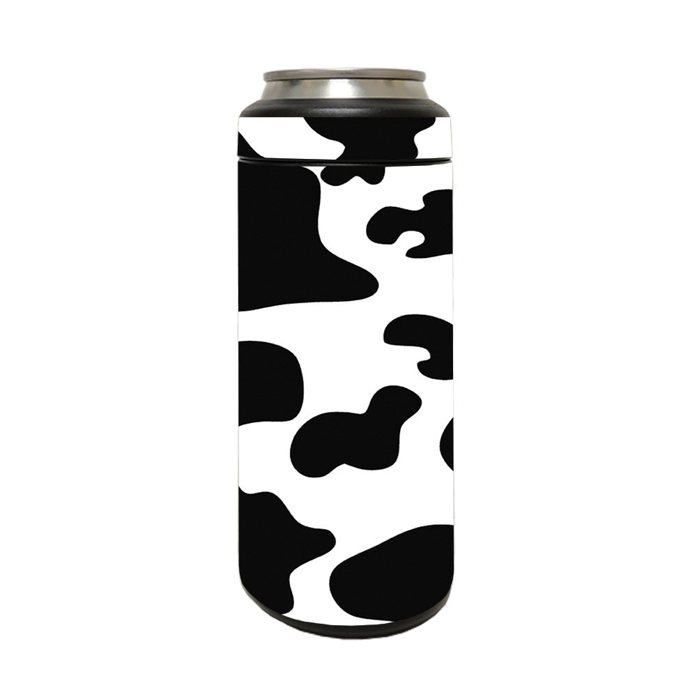 Picture of MightySkins YERM12COLSL-Cow Print Skin Compatible with YETI Rambler 12 oz Colster Slim Can - Cow Print