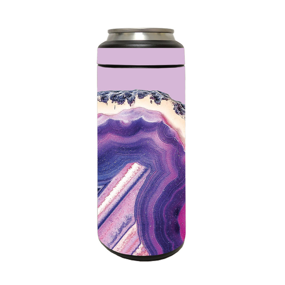 Picture of MightySkins YERM12COLSL-Purple Agate Skin Compatible with YETI Rambler 12 oz Colster Slim Can - Purple Agate