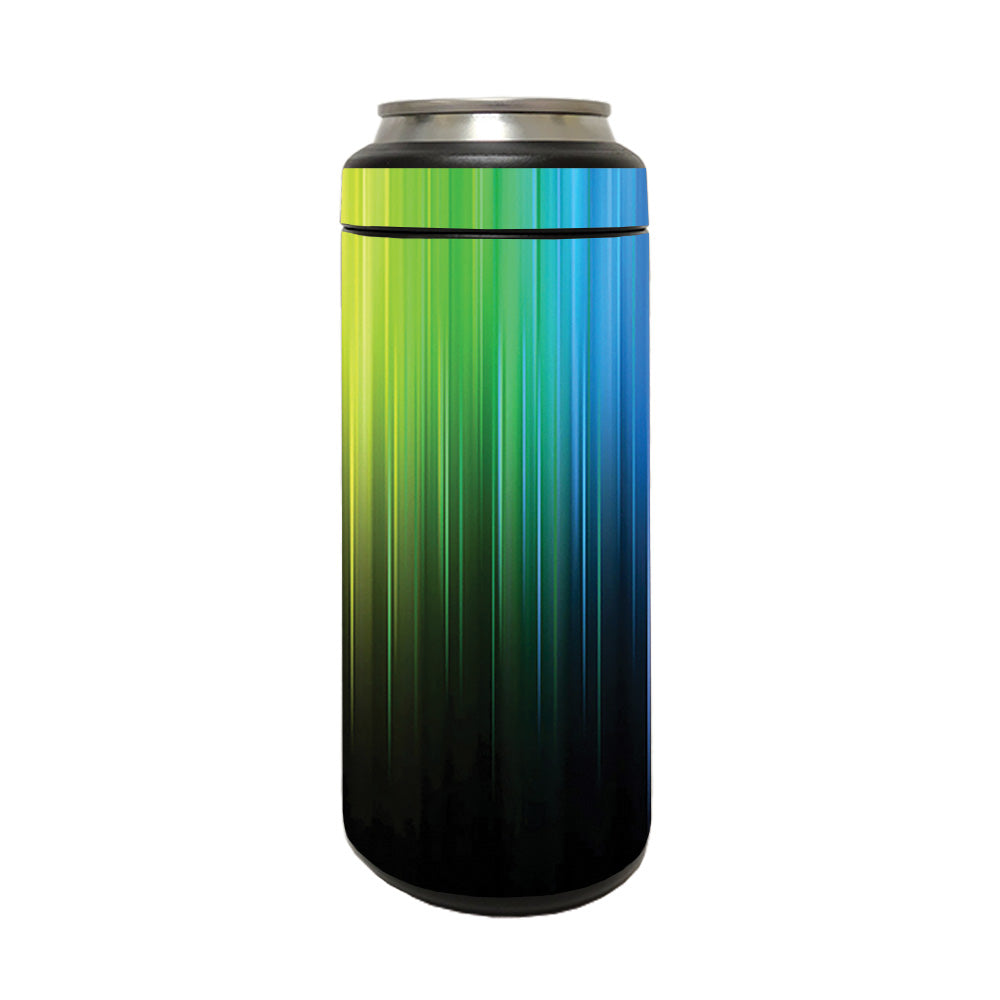 Picture of MightySkins YERM12COLSL-Rainbow Streaks Skin Compatible with YETI Rambler 12 oz Colster Slim Can - Rainbow Streaks