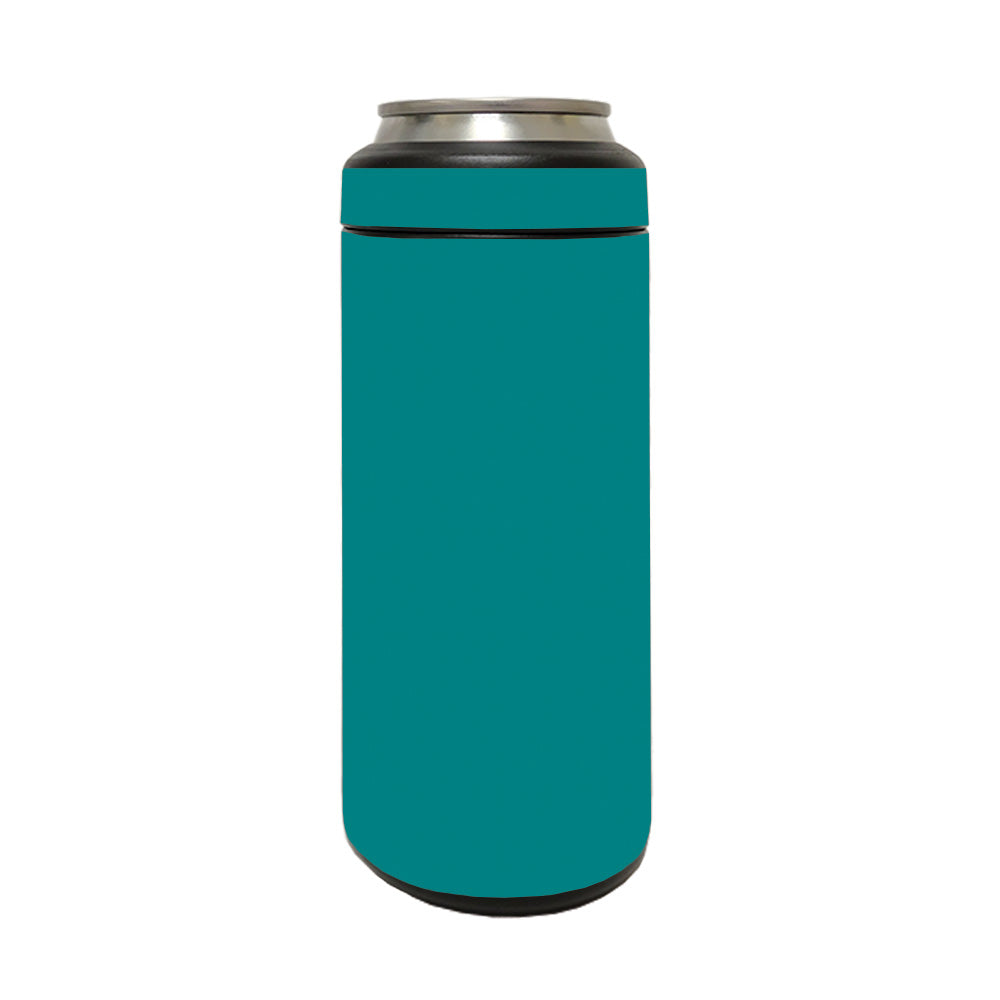 Picture of MightySkins YERM12COLSL-Solid Teal Skin Compatible with YETI Rambler 12 oz Colster Slim Can - Solid Teal