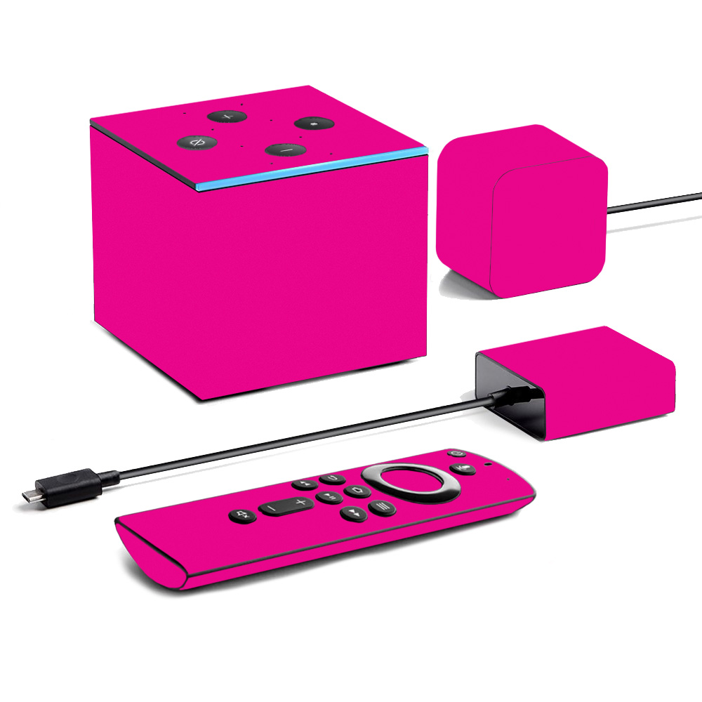 Picture of MightySkins AMFITVCU2-Solid Hot Pink Skin for Amazon Fire TV Cube 2020 - Solid Hot Pink