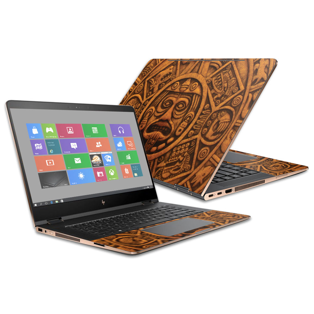 HPS360CO15-Carved Aztec Skin for HP Spectre x360 Convertible 15.6 in. 2017 - Carved Aztec -  MightySkins