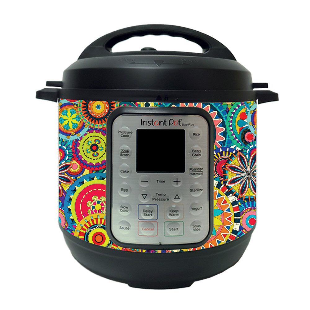 Picture of MightySkins INPTDO6QT-Flower Wheels Skin Compatible with Instant Pot Duo 6 qt. - Flower Wheels