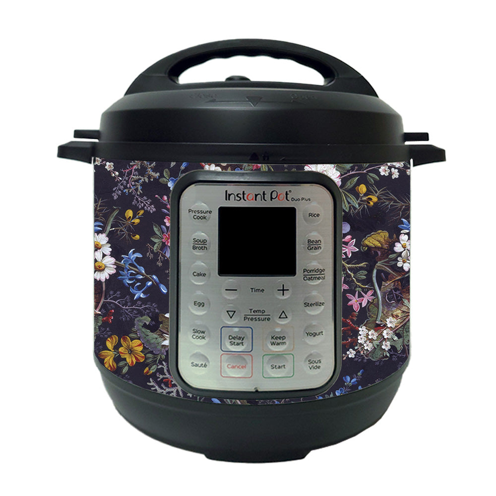 Picture of MightySkins INPTDO6QT-Midnight Blossom Skin Compatible with Instant Pot Duo 6 qt. - Midnight Blossom