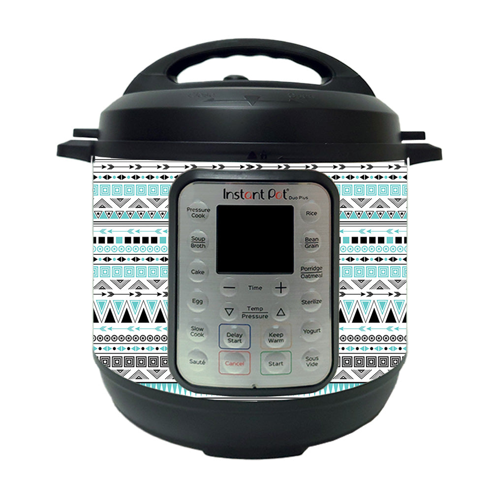 Picture of MightySkins INPTDO6QT-Turquoise Tribal Skin Compatible with Instant Pot Duo 6 qt. - Turquoise Tribal