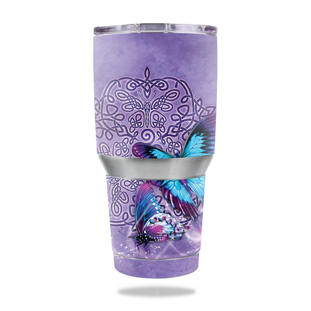 Picture of MightySkins OZTUM30-Celtic Butterflies Skin for Ozark Trail 30 oz Tumbler - Celtic Butterflies
