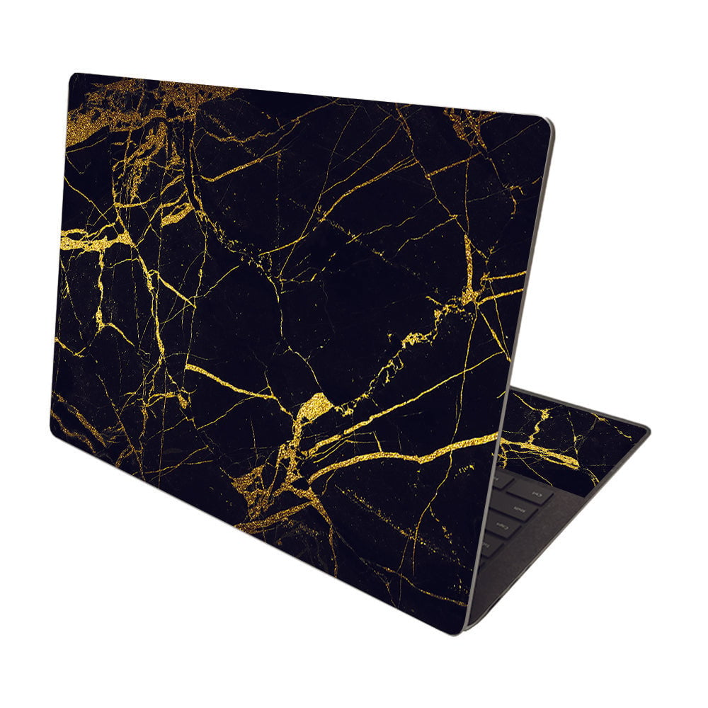 MightySkins MISURLA413-Black Gold Marble