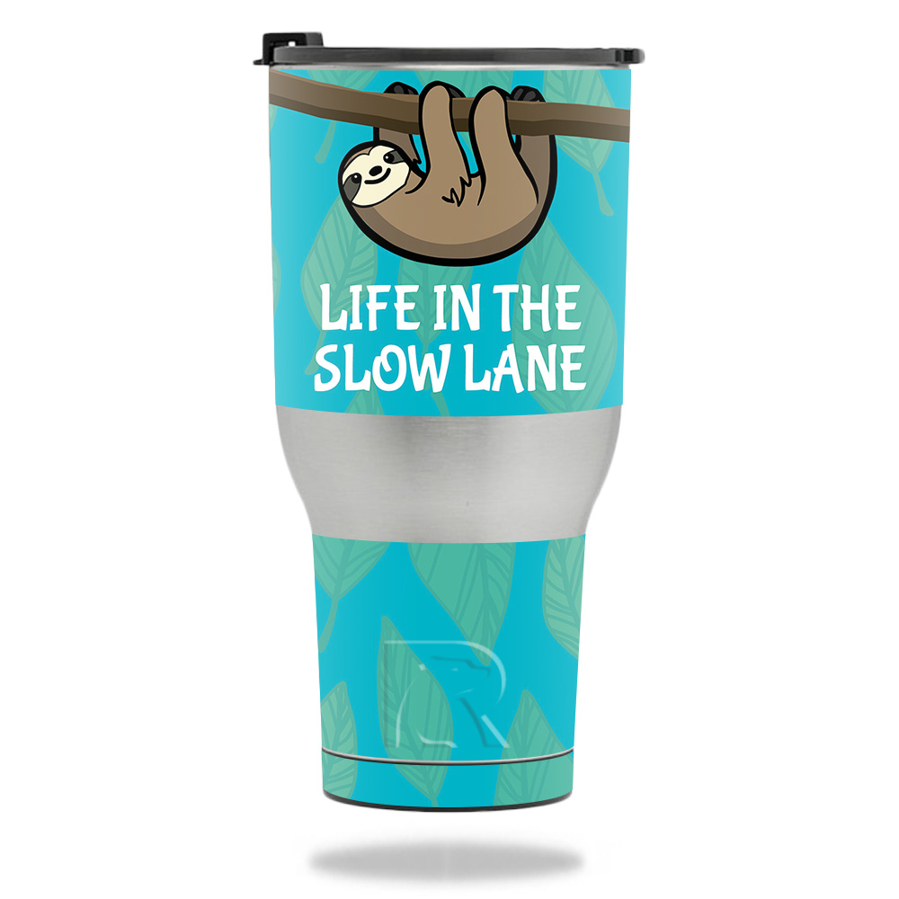 RTTUM4017-Slow Sloth Skin Compatible with RTIC Tumbler 40 oz 2017 - Slow Sloth -  MightySkins