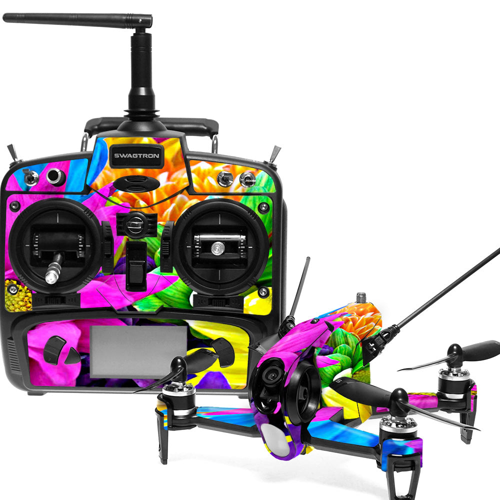 Picture of MightySkins SWSD15-Colorful Flowers Skin for Swagtron SwagDrone 150-UP - Colorful Flowers