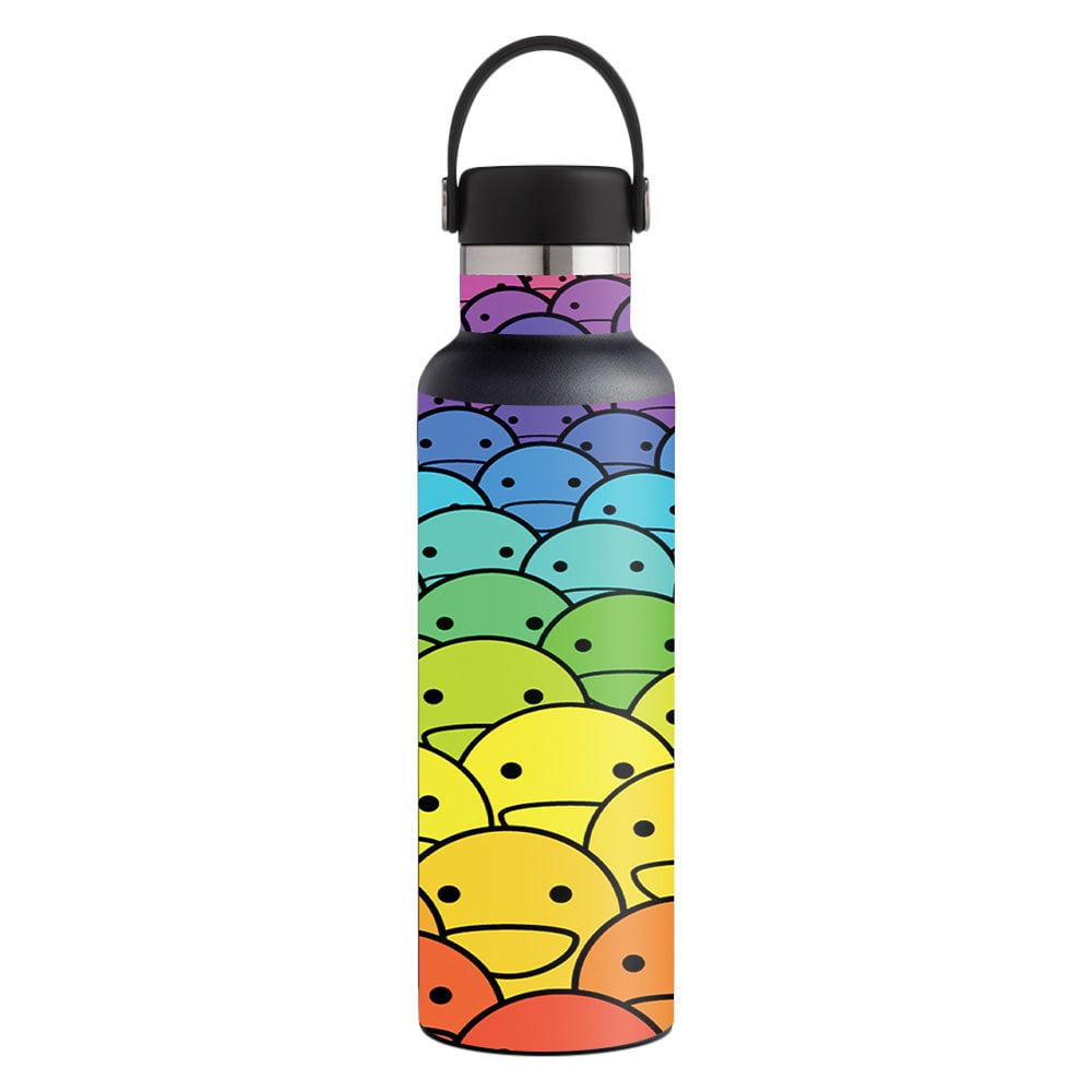 Picture of MightySkins HFST21-Happy Faces Skin for Hydro Flask 21 oz Standard Mouth - Happy Faces