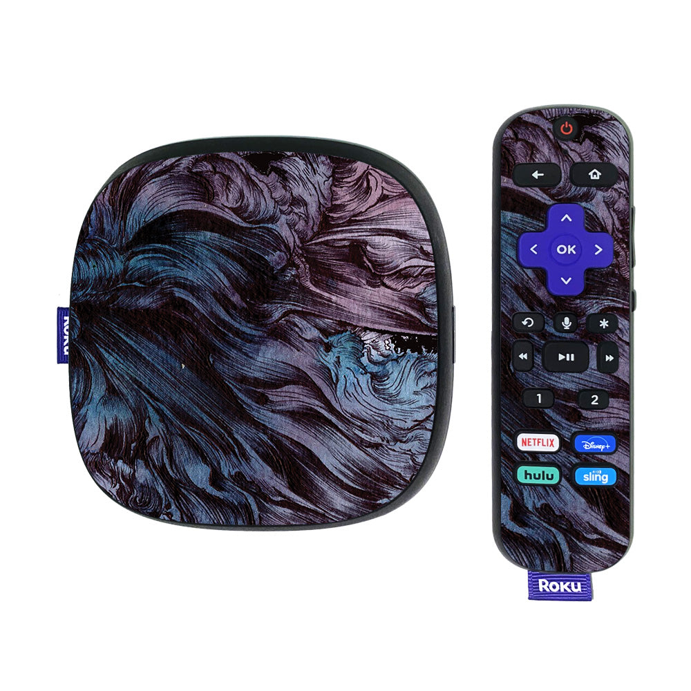 ROUL4K20-Angry Ripple Skin Compatible with Roku Ultra HDR 4K Streaming Media Player 2020 of Skin - Angry Ripple -  MightySkins