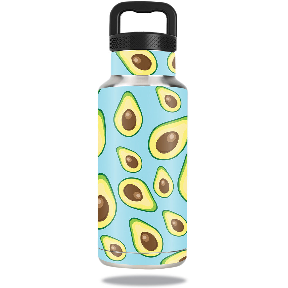 Picture of MightySkins OZBOT36-Blue Avocados Skin Compatible with Ozark Trail Water Bottle 36 oz Wrap Cover Sticker - Blue Avocados