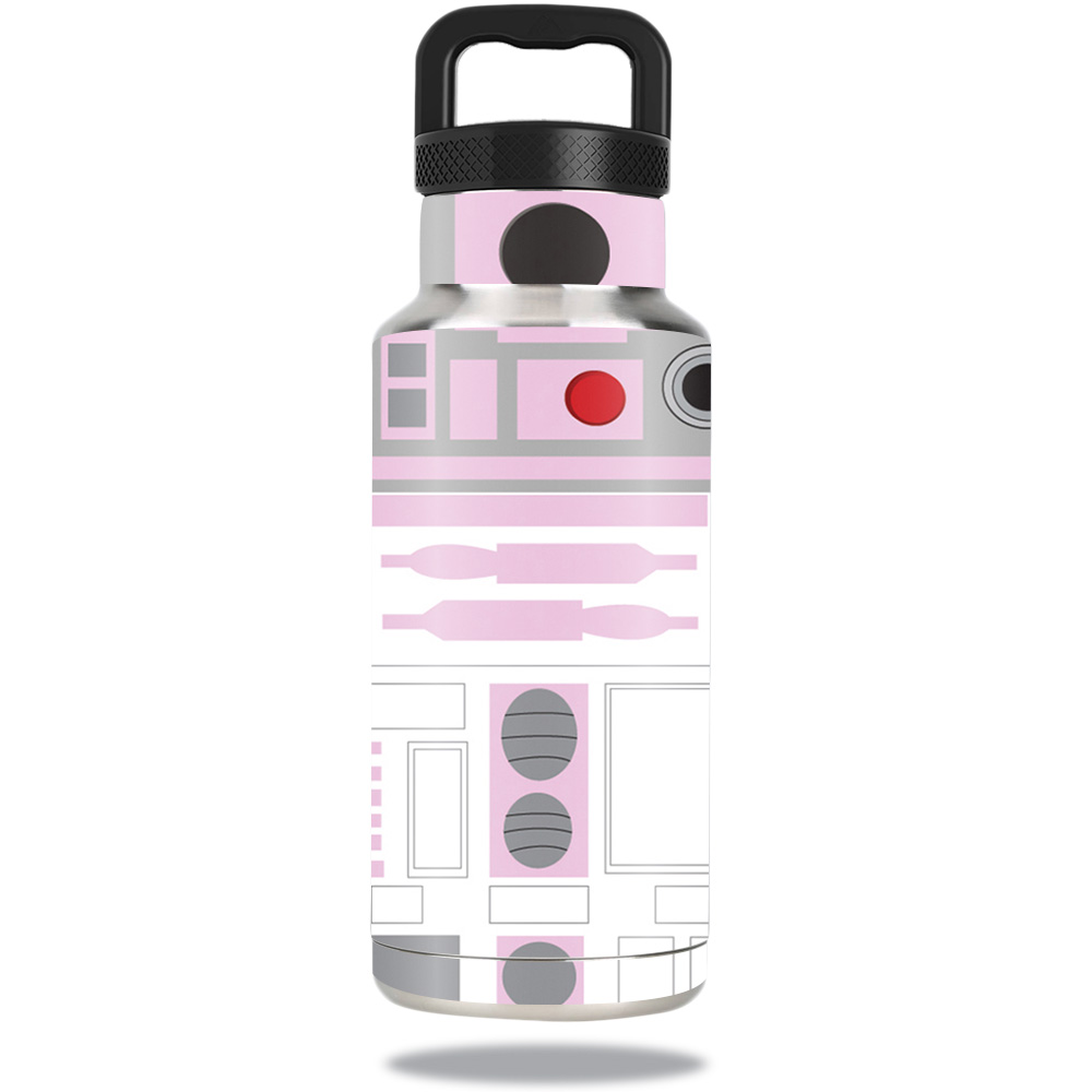 Picture of MightySkins OZBOT36-Pink Cyber Bot Skin Compatible with Ozark Trail Water Bottle 36 oz Wrap Cover Sticker - Pink Cyber Bot