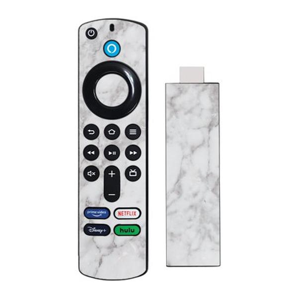 AMFTV4KM-Frost Marble Skin Compatible with Amazon Fire TV Stick 4K Max - Frost Marble -  MightySkins