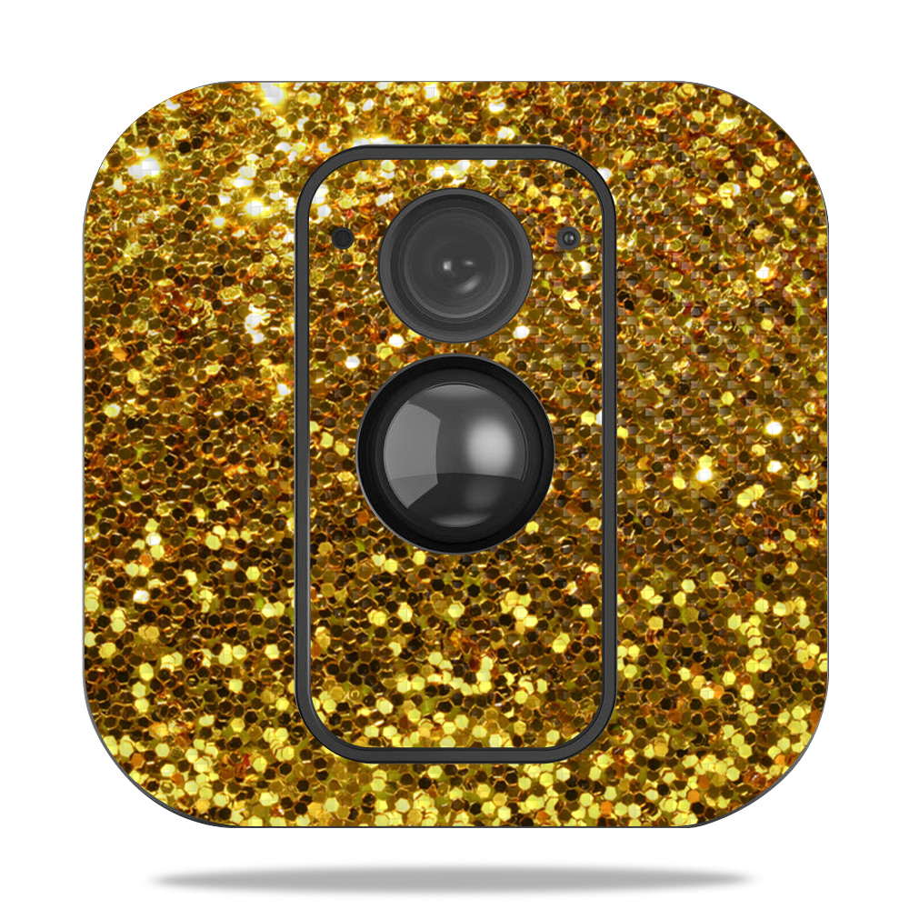 CF-BLXT-Gold Dazzle Carbon Fiber Skin for Blink XT Outdoor Camera - Gold Dazzle -  MightySkins