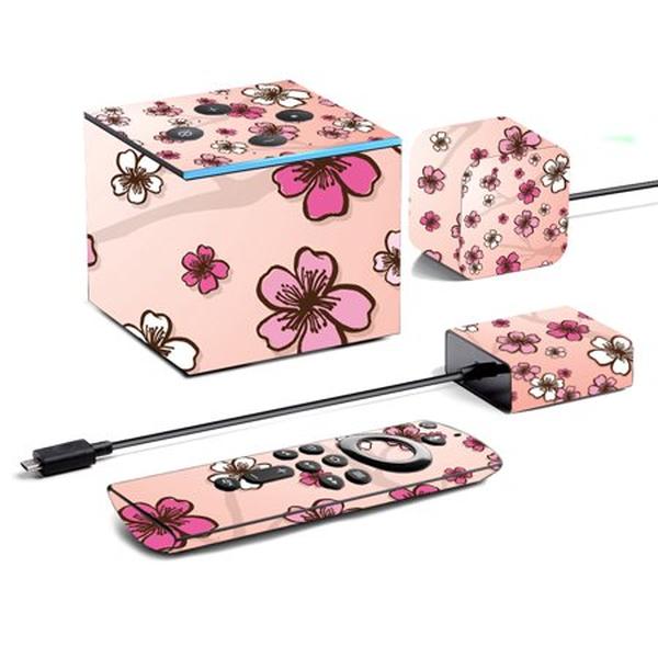 Picture of MightySkins AMFITVCU19-Cherry Blossom Skin for Amazon Fire TV Cube 2019 - Cherry Blossom