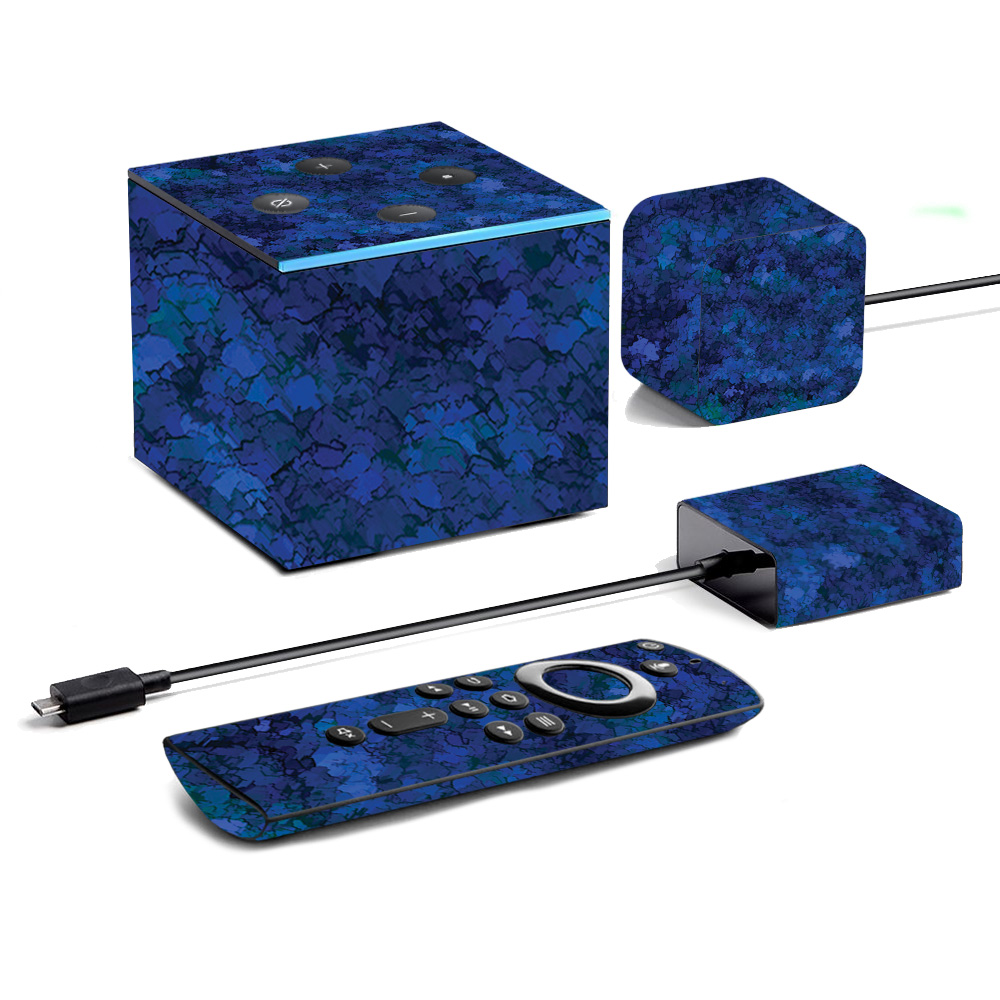 Picture of MightySkins AMFITVCU19-Blue Ice Skin for Amazon Fire TV Cube 2019 - Blue Ice