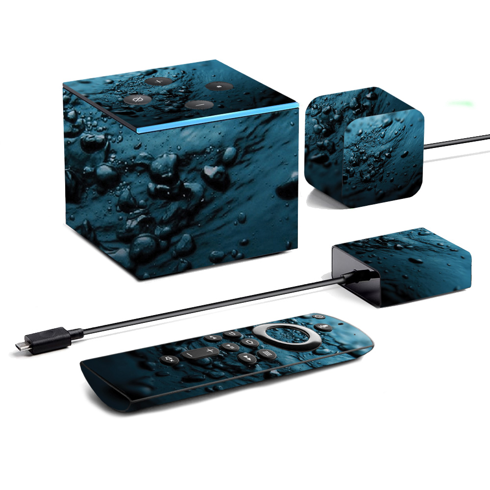 Picture of MightySkins AMFITVCU19-Blue Storm Skin for Amazon Fire TV Cube 2019 - Blue Storm