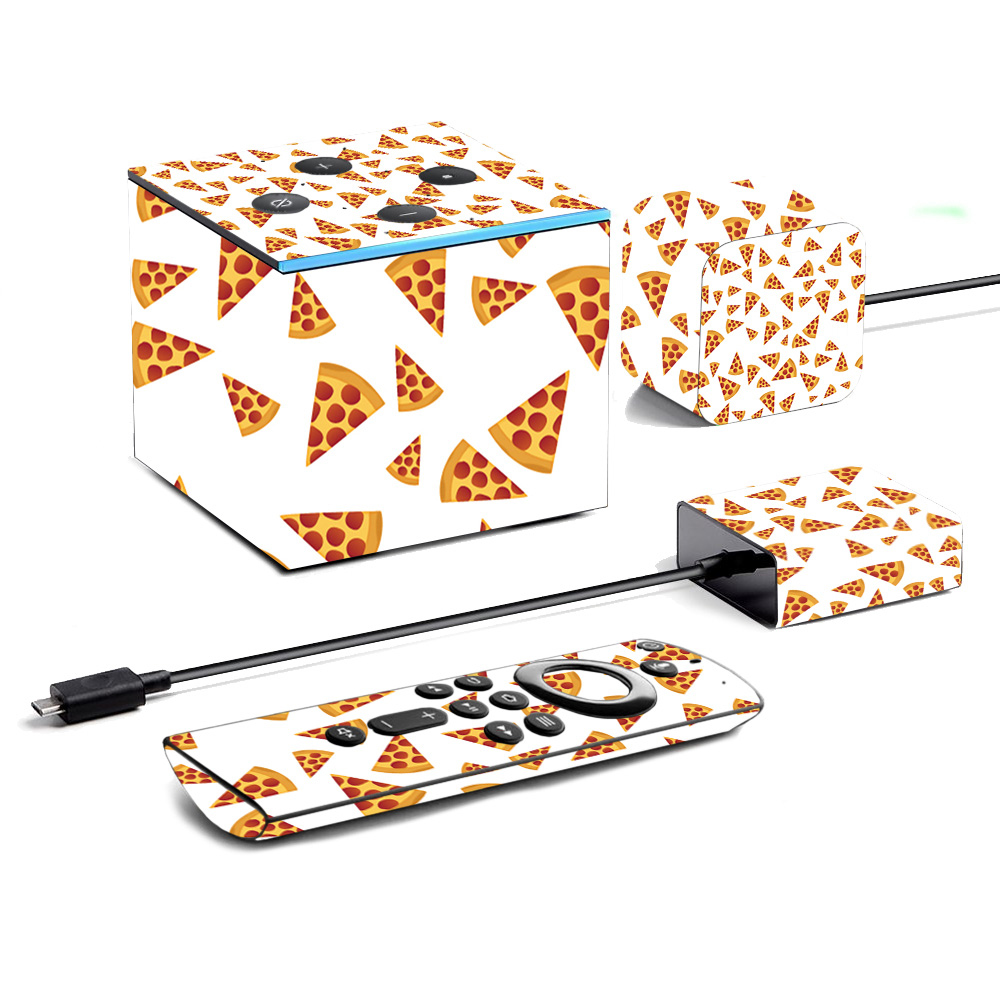 Picture of MightySkins AMFITVCU19-Body By Pizza Skin for Amazon Fire TV Cube 2019 - Body By Pizza