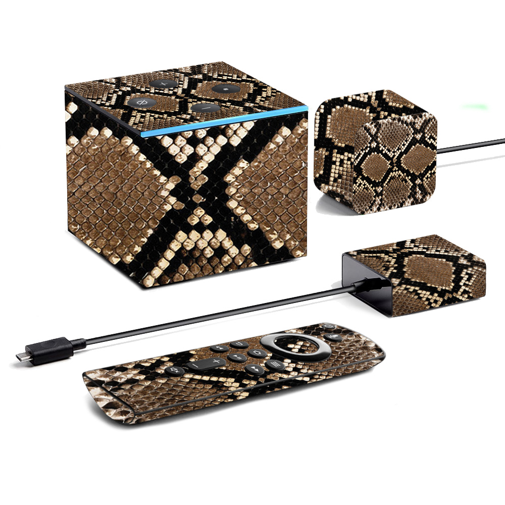 Picture of MightySkins AMFITVCU19-Rattler Skin for Amazon Fire TV Cube 2019 - Rattler