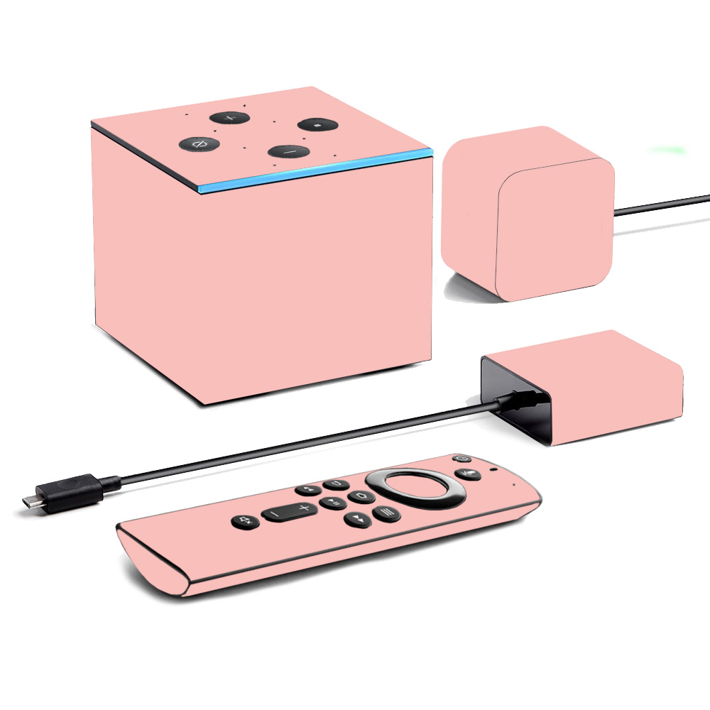 Picture of MightySkins AMFITVCU19-Solid Blush Skin for Amazon Fire TV Cube 2019 - Solid Blush
