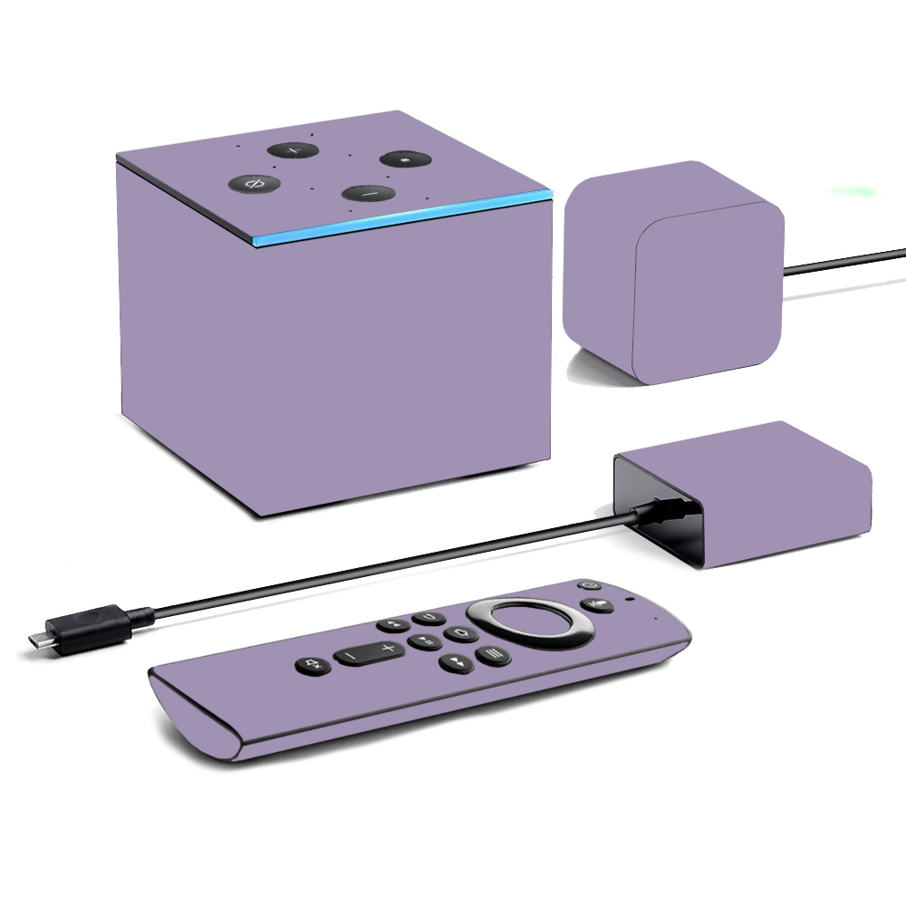 Picture of MightySkins AMFITVCU19-Solid Lavender Skin for Amazon Fire TV Cube 2019 - Solid Lavender