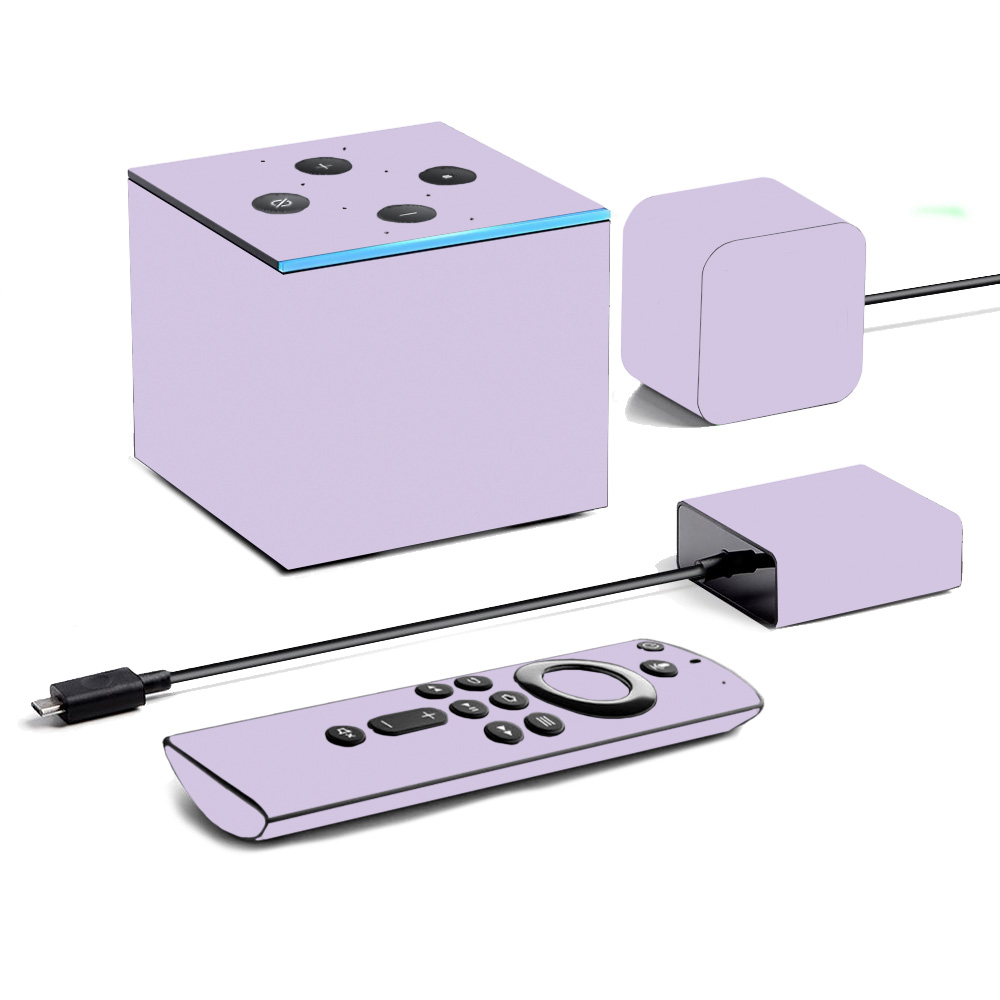 Picture of MightySkins AMFITVCU19-Solid Lilac Skin for Amazon Fire TV Cube 2019 - Solid Lilac