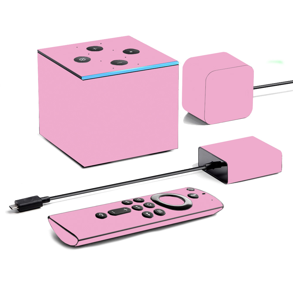 Picture of MightySkins AMFITVCU19-Solid Pink Skin for Amazon Fire TV Cube 2019 - Solid Pink