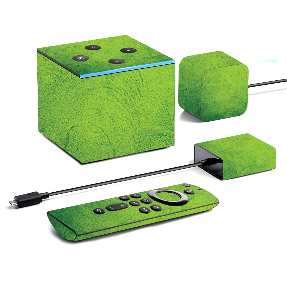 Picture of MightySkins AMFITVCU19-Green Cement Skin for Amazon Fire TV Cube 2019 - Green Cement