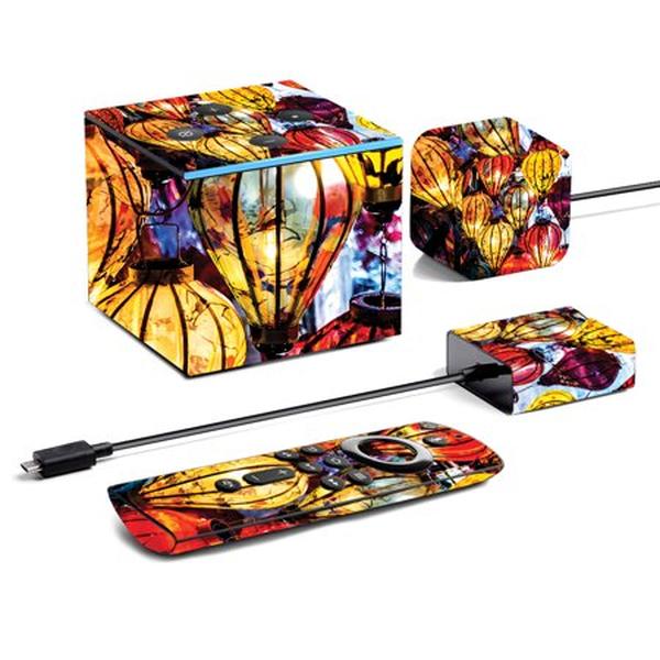 Picture of MightySkins AMFITVCU19-Hoi An Lanterns Skin for Amazon Fire TV Cube 2019 - Hoi An Lanterns