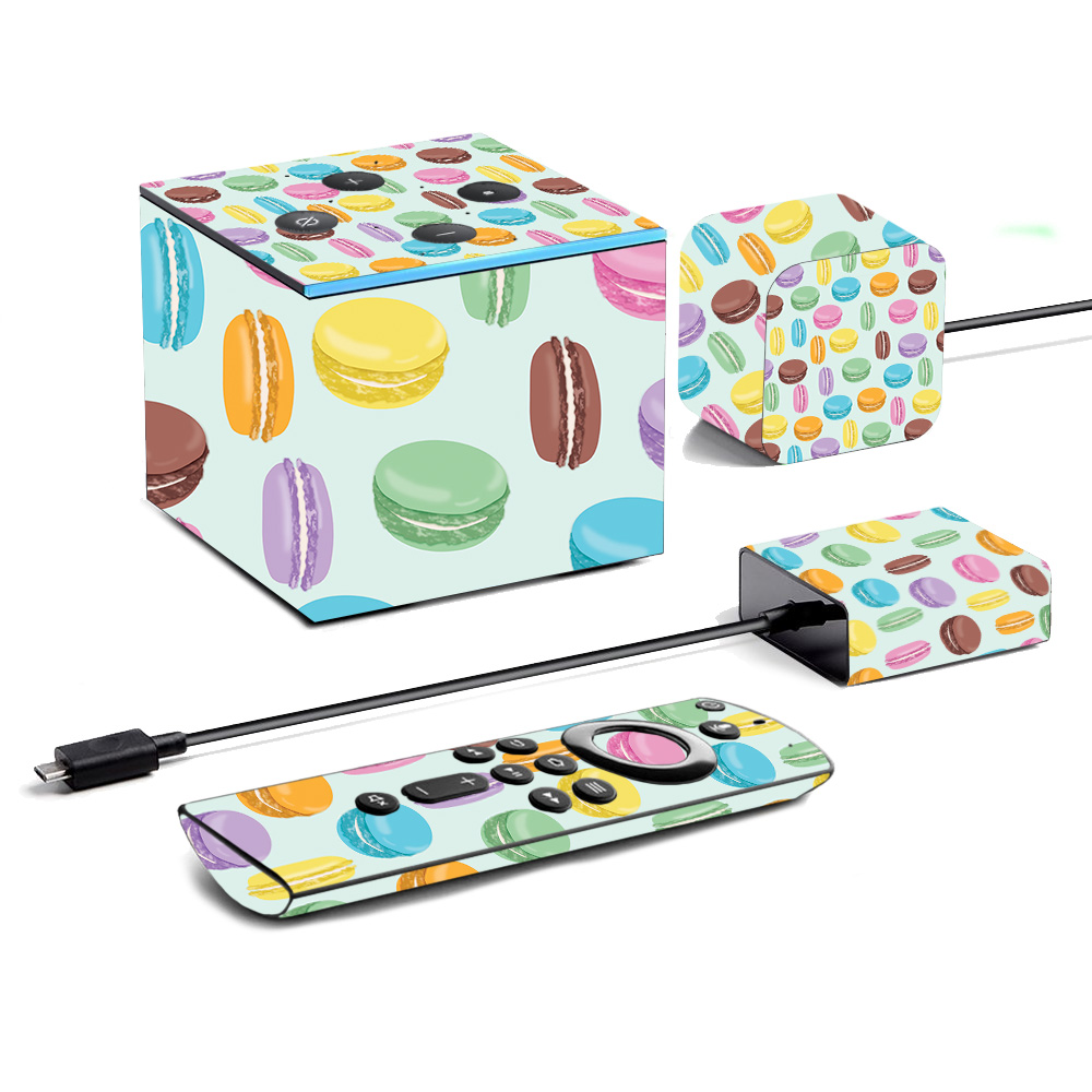 Picture of MightySkins AMFITVCU19-Macarons Skin for Amazon Fire TV Cube 2019 - Macarons