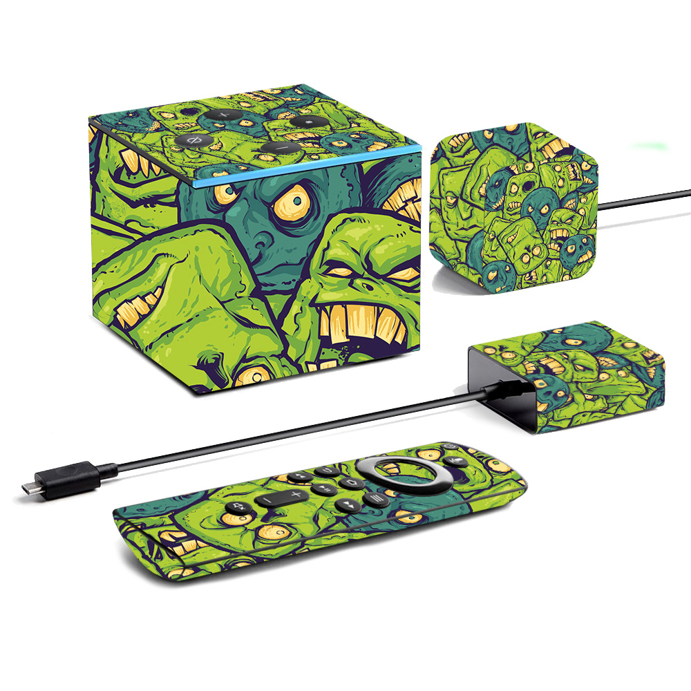 Picture of MightySkins AMFITVCU19-Monster Pattern Skin for Amazon Fire TV Cube 2019 - Monster Pattern