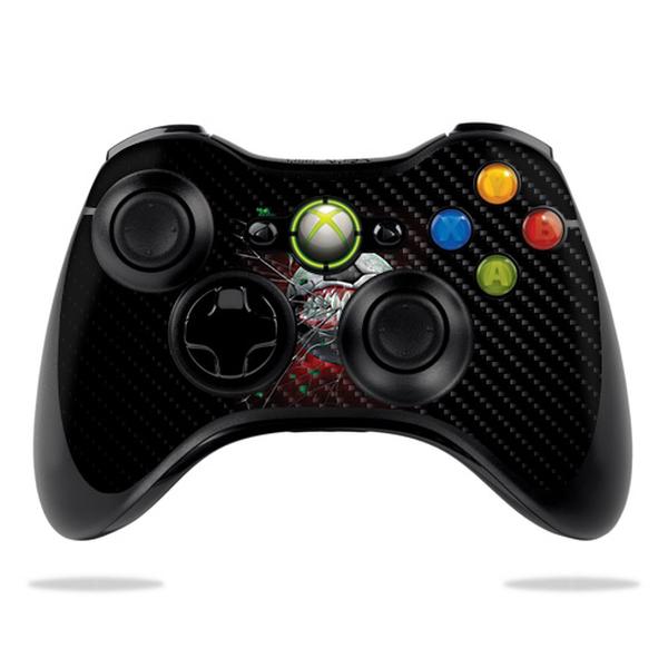 CF-MIXB360CO-Soccer Monster Carbon Fiber Skin for Microsoft Xbox 360 Controller - Soccer Monster -  MightySkins