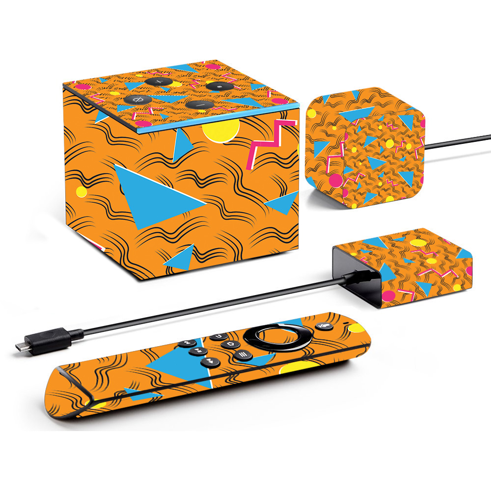 Picture of MightySkins AMFITVCU-90s Tiger Skin for Amazon Fire TV Cube - 90s Tiger