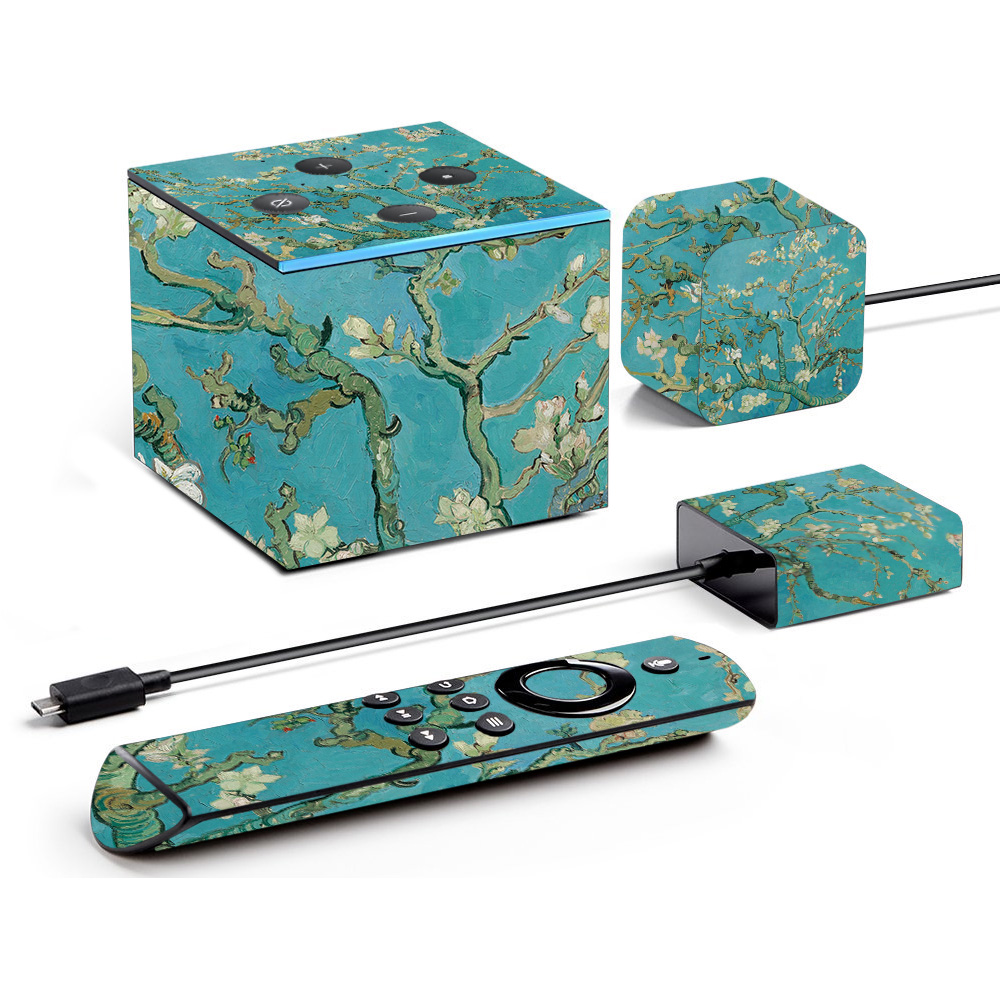 Picture of MightySkins AMFITVCU-Almond Blossom Skin for Amazon Fire TV Cube - Almond Blossom