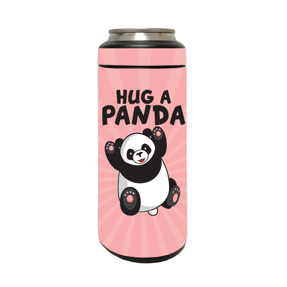 Picture of MightySkins YERM12COLSL-Hug A Panda Skin Compatible with YETI Rambler 12 oz Colster Slim Can - Hug A Panda