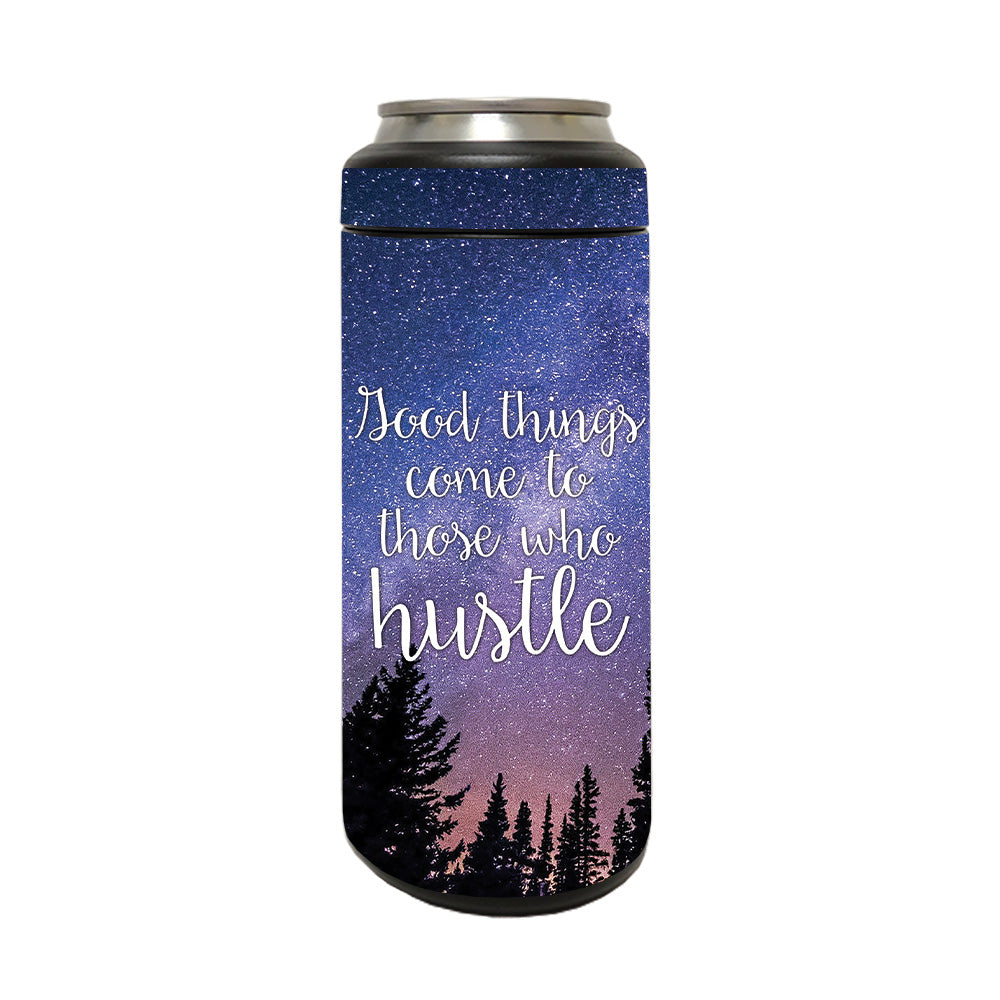 Picture of MightySkins YERM12COLSL-Hustle Skin Compatible with YETI Rambler 12 oz Colster Slim Can - Hustle
