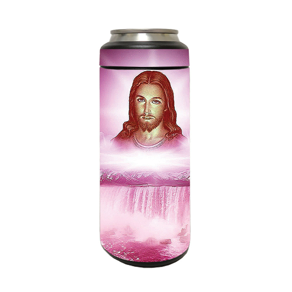 Picture of MightySkins YERM12COLSL-Jesus Skin Compatible with YETI Rambler 12 oz Colster Slim Can - Jesus